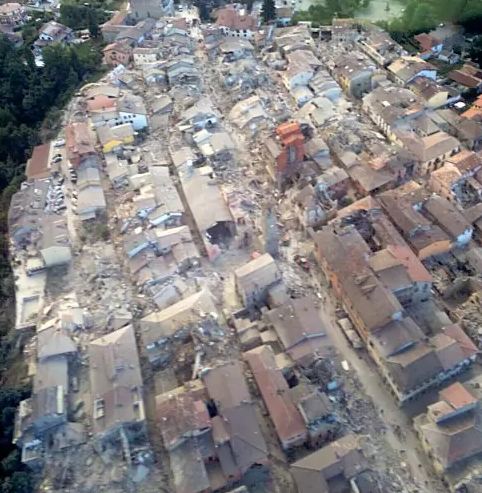 Amatrice distrutta dal terremoto