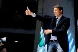 Letta si andrà a dimettere con l’amaro in bocca. Renzi prende  il rischio e decide che é il suo momento a Palazzo Chigi. Il Pd l’appoggia con 136 voti contro 16.