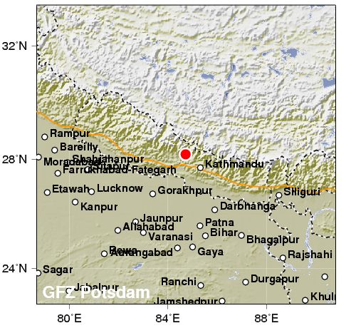 Il terremoto in Nepal è arrivato alla magnitudo di 7,9