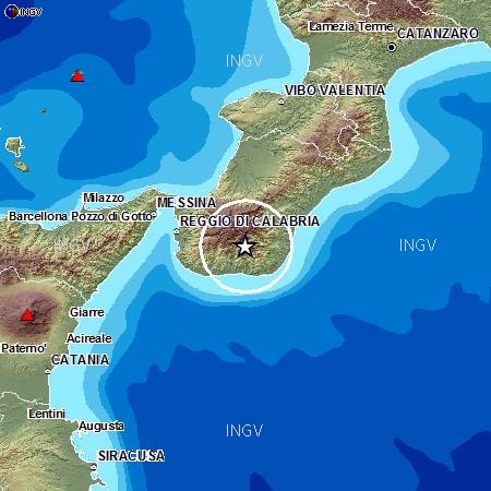 Terremoto 4.3 interessa lo Ionio e l’Apromonte in provincia di Reggio Calabria