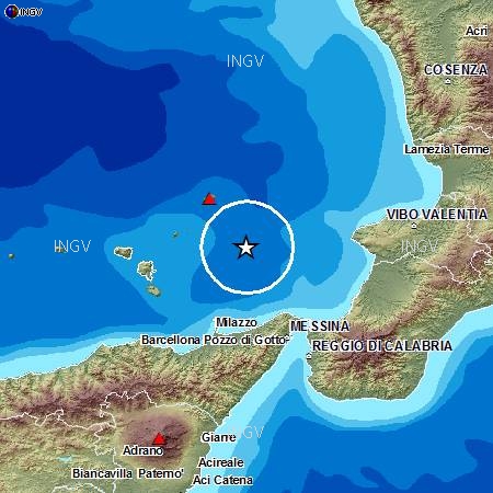 Forte scossa di terremoto, 4.5, alle Isole Lipari. Avvertita dalla popolazione