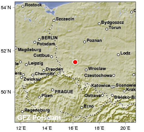 Terremoto di 3.8 in Polonia