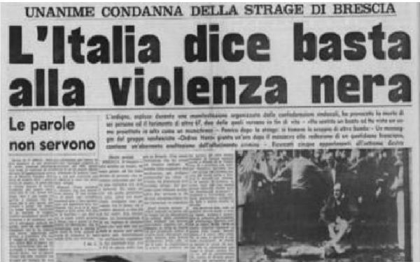 41 anni per trovare i colpevoli della strage di Brescia. Fascisti e uomini collegati ai cosiddetti servizi deviati