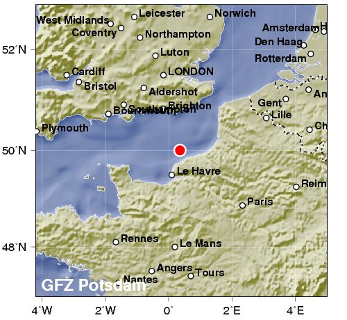 Gran Bretagna – Francia: per terzo mese di fila, terremoto nella zona della Manica