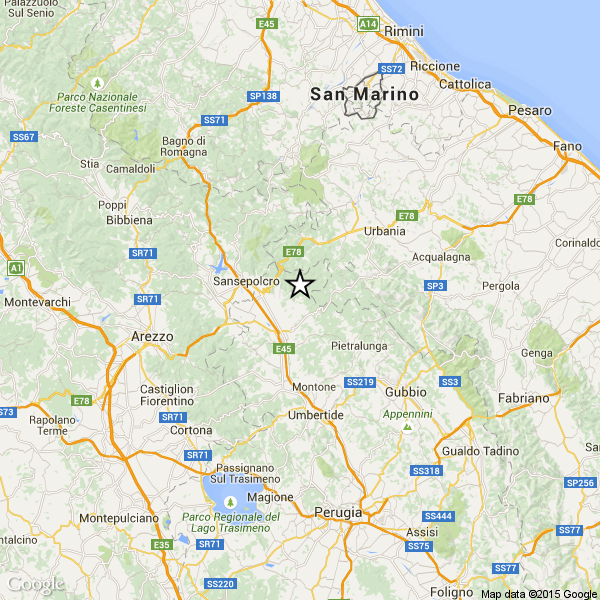 Terremoto in Umbria avvertito in larga parte dell’Italia centrale, soprattutto a Perugia, Toscana e Marche