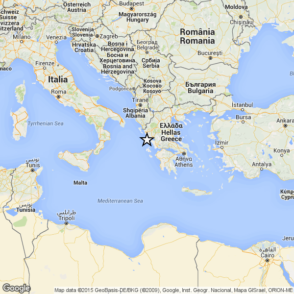 Grecia: continuano forti terremoti sulla  costa ionica. Ultimo di magnitudo 5.0