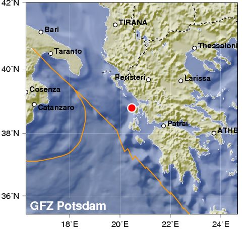 Terremoto in Grecia: due morti. Feriti alcuni bambini.Paura in Puglia e Calabria