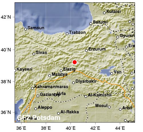 Violento terremoto nel centro della Turchia: 5.5 di magnitudo