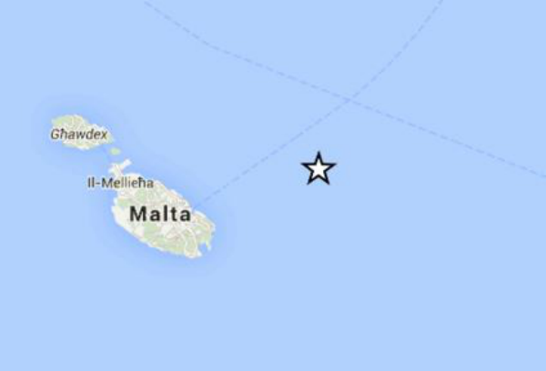 Canale di Sicilia: continua attività sismica. Terremoto vicino Malta