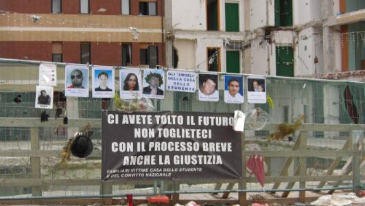 L’Aquila: conferma condanne per casa dello studente. Cancellate altre condanne