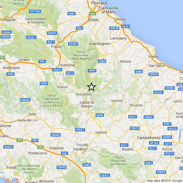 Aquila: terremoto vicino Sulmona spaventa