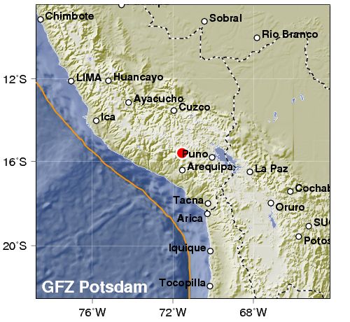 Morti in Perù per un forte terremoto