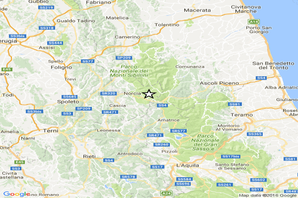 Nuova forte scossa di terremoto a Norcia