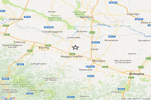 Terremoto a Reggio Emilia: 3.7