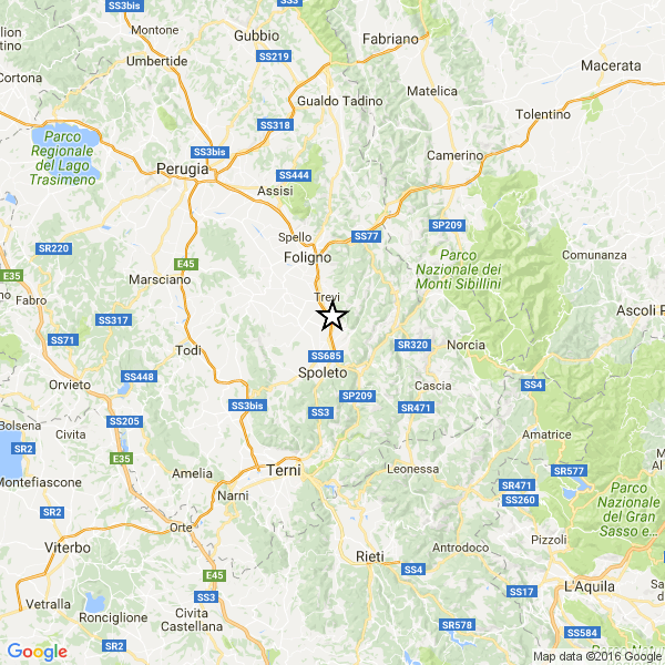 Terremoto anche a Spoleto
