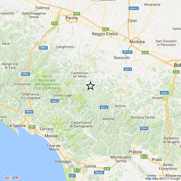 Scosse di terremoto superiori a 4.0 a Reggio Emilia, Croazia e Teramo