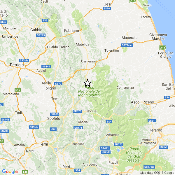 Forti scosse di terremoto nelle Marche, Abruzzo e Umbria