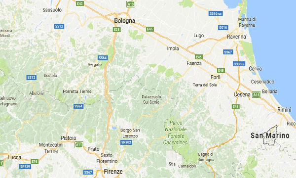 Terremoto tra Bologna e Firenze: 3.7