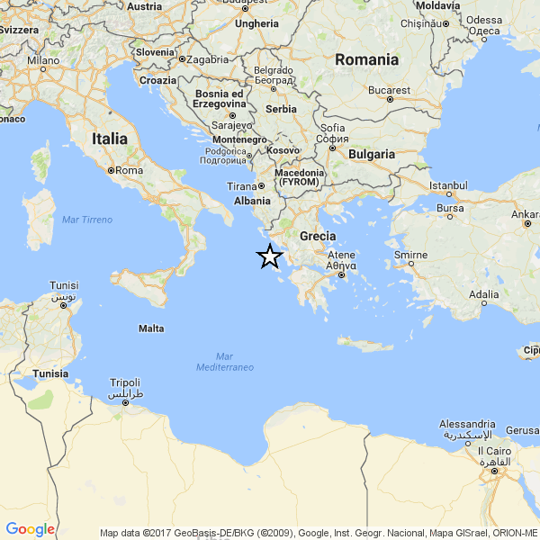 Terremoto sulla costa della Grecia: 4.0