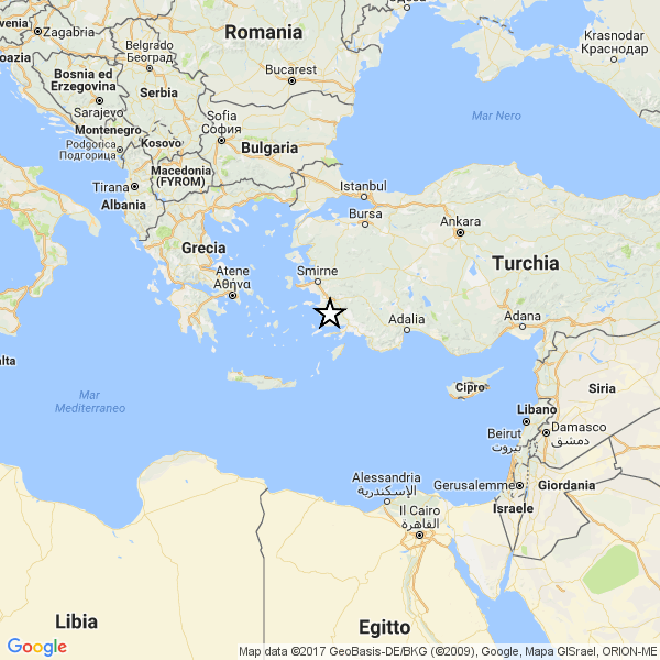 Turchia: forte terremoto sulla costa. 5.0. Sciame sismico nel mar d’Abruzzo