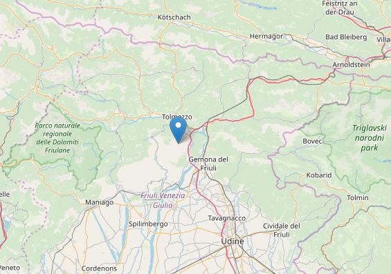 Friuli: forte scossa di terremoto a Udine