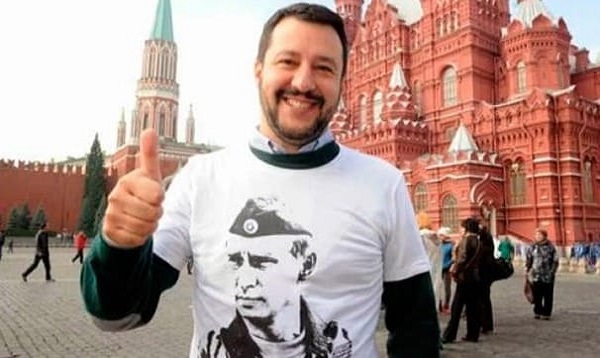 Imbarazzante riascoltare Salvini sui suoi rapporti con Putin
